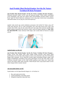 Jual Produk Obat Herbal Kanker Serviks De Nature Terdekat Di Kota Parepare
