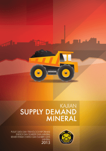 Kajian Supply Deman Mineral - ESDM