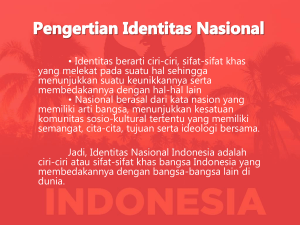 Pengertian Identitas Nasional