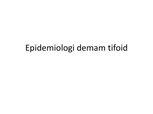 Epidemiologi demam tifoid