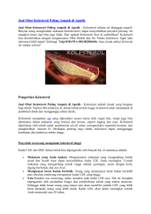 Jual Obat Kolesterol Paling Ampuh di Apotik
