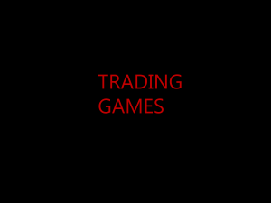 PCMI TRADING GAMES
