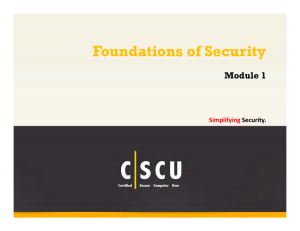 CSCU-Module-01-Foundations-Of-Security