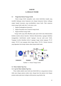 Sistem Tenaga Listrik dan Motor Induksi Tiga Fasa