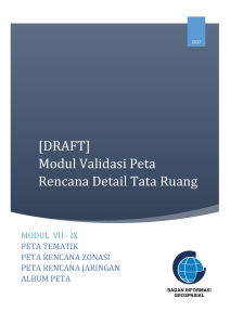 Modul Supervisi Peta Tematik, Rencana, Album Peta untuk Peta RDTR - Draft v3.1p