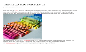 120 Nama & Kod Warna Crayon (HEX & RGB)