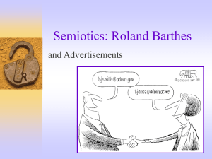 Semiotics barthes