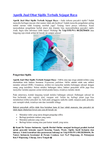 Apotik Jual Obat Sipilis Terbaik Sejagat Raya