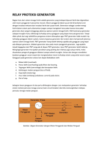 RELAY PROTEKSI GENERATOR