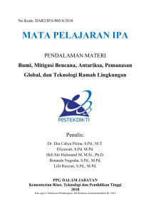 5. Modul IPA 5 (Bumi antariksa, mitigasi bencana, pemanasan global, tek ramah lingkungan)