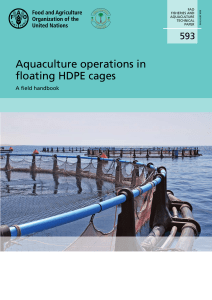 Buku aquaculture operations in floating HDPE