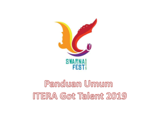 Panduan Umum ITERA Got Talent 2019 