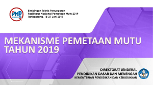 04 Mekanisme Pemetaan Mutu 2019