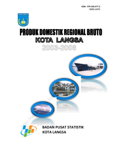 Produk Domestik Regional Bruto (Pdrb) Kota Langsa 2003-2008