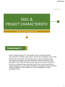 SDLC & Karakteristik Proyek: Materi Kuliah Teknik Informatika