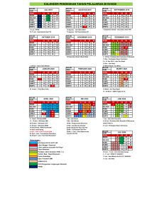 Kalender Pendidikan 2019 - 2020