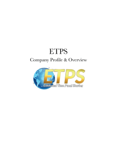 ETPS Company Profile 2018
