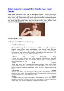 Badan Kurus Kerempeng