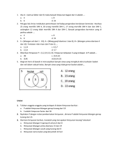 Soal Evaluasi matematika kelas 7