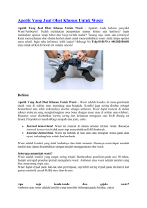 Apotik Yang Jual Obat Khusus Untuk Wasir