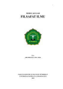 Modul Filsafat Ilmu