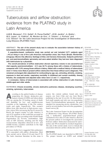 9.Tuberculosis and airflow obstruction- evidence from the PLATINO study in Latin America1180.full