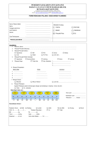 FORM PEMULANGAN PASIEN Discharge planning