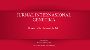 PPT JURNAL GENETIKA