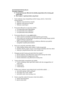 Contoh soal kuesioner