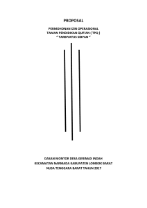 Quranic Education Park Operational Permit Proposal