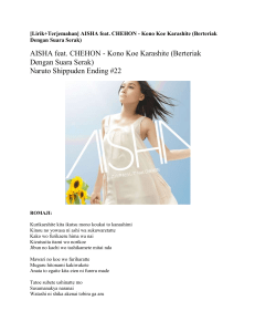 AISHA feat. CHEHON - Kono Koe Karashite