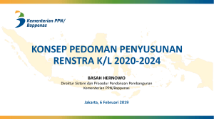 20190205 Bahan Rancangan Pedoman Penyusunan Renstra 2020-2024