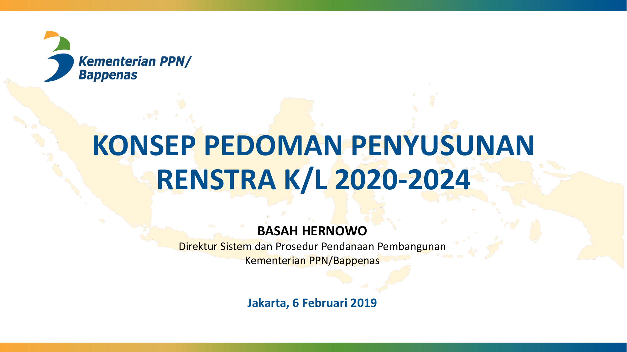 20190205 Bahan Rancangan Pedoman Penyusunan Renstra 20202025