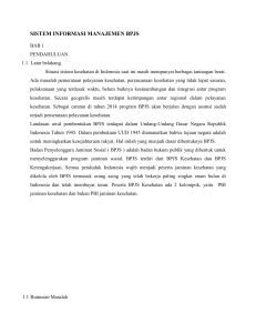Sistem Informasi Manajemen BPJS: Pengenalan dan Prosedur