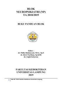BLOK NEUROPSIKIATRI 2019 Mahasiswa