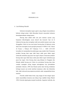 Penentuan Residu Pestisida Profenofos pada Daun Bawang