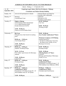 ELC Schedule in Malang final