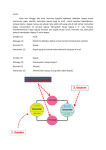 Contoh Proses Komunikasi: Bapa dan Pembelian Laptop