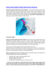Harga Obat Sipilis Paling Murah dan Mujarab