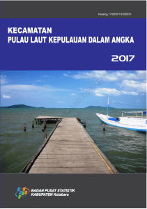 Kecamatan Pulau Laut Kepulauan Dalam Angka 2017