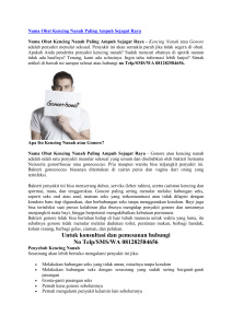 Nama Obat Kencing Nanah Paling Ampuh Sejagat Raya