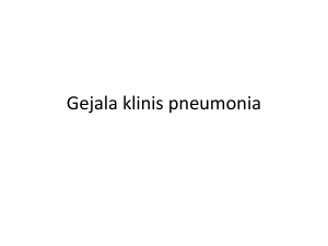 Gejala klinis pneumonia
