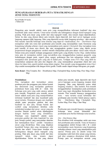 Jurnal Peta Tematik: Aplikasi dan Jenis Peta Tematik