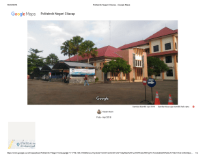 Politeknik Negeri Cilacap - Google Maps
