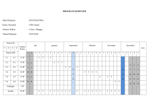 PROGRAM SEMESTER