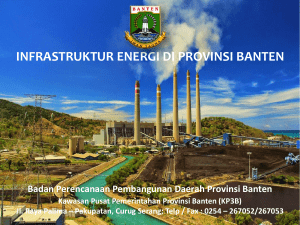 Infrastruktur Energi di Provinsi Banten