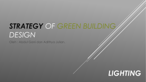 Strategy of green building design - Lighting