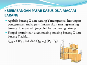 5. PASAR KASUS DUA MACAM BARANG