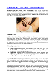 Jual Obat Gatal Eksim Paling Ampuh dan Mujarab