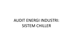 Audit Sistem Chiller
